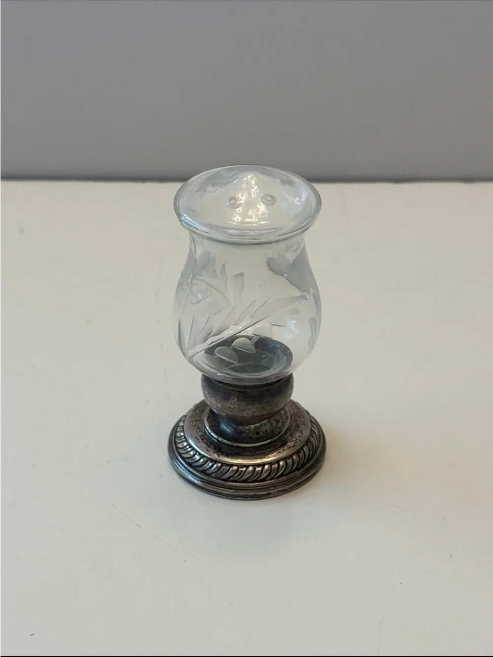 Sterling Silver Quaker Silver Hurricane Salt Shaker 706
